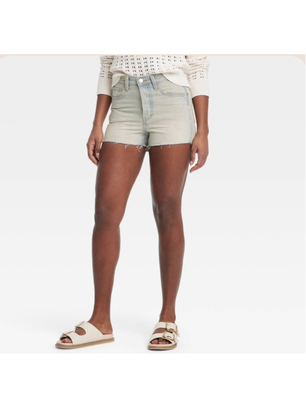 Universal Thread Jean Shorts Light Wash Blue Size 12